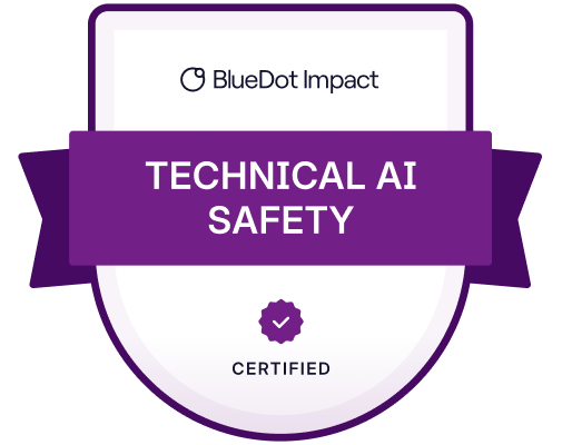 BlueDot Impact Technical AI Safety certified badge